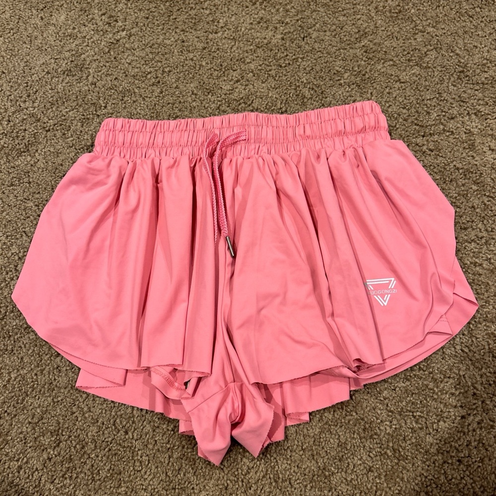 Amazon Pink Athletic Shorts Lightweight Breathable